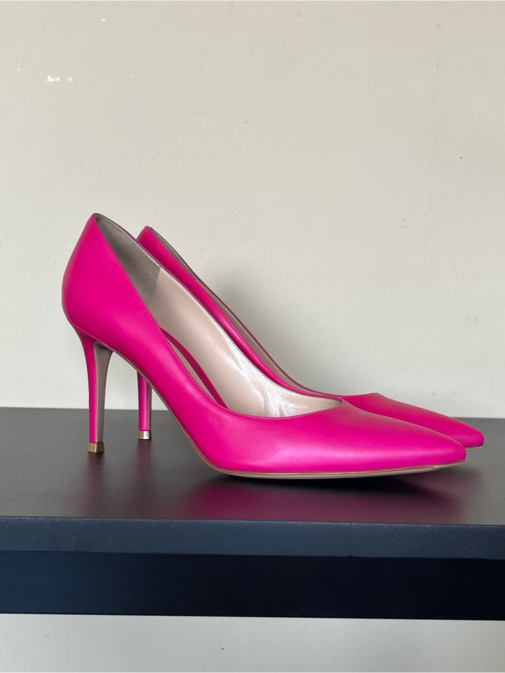 NWOB Gianvito Rossi Hot Pink Pointed-Toe Stiletto Pumps